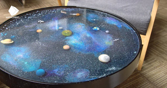 DIY A Fabulous Resin Cosmic Table