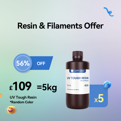 Anycubic UV Tough Resin Sale Up to 64% Off