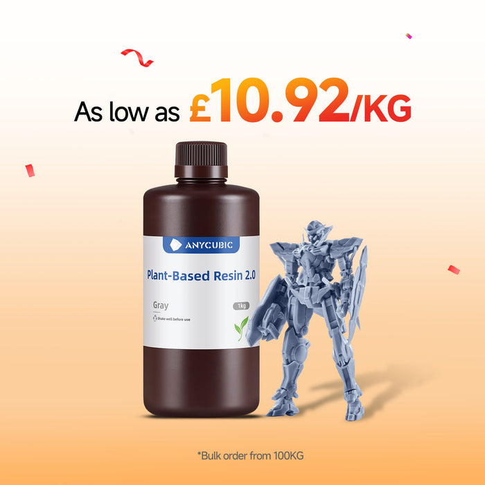 Plant-Based UV Resin 2.0 10-100kg Deals