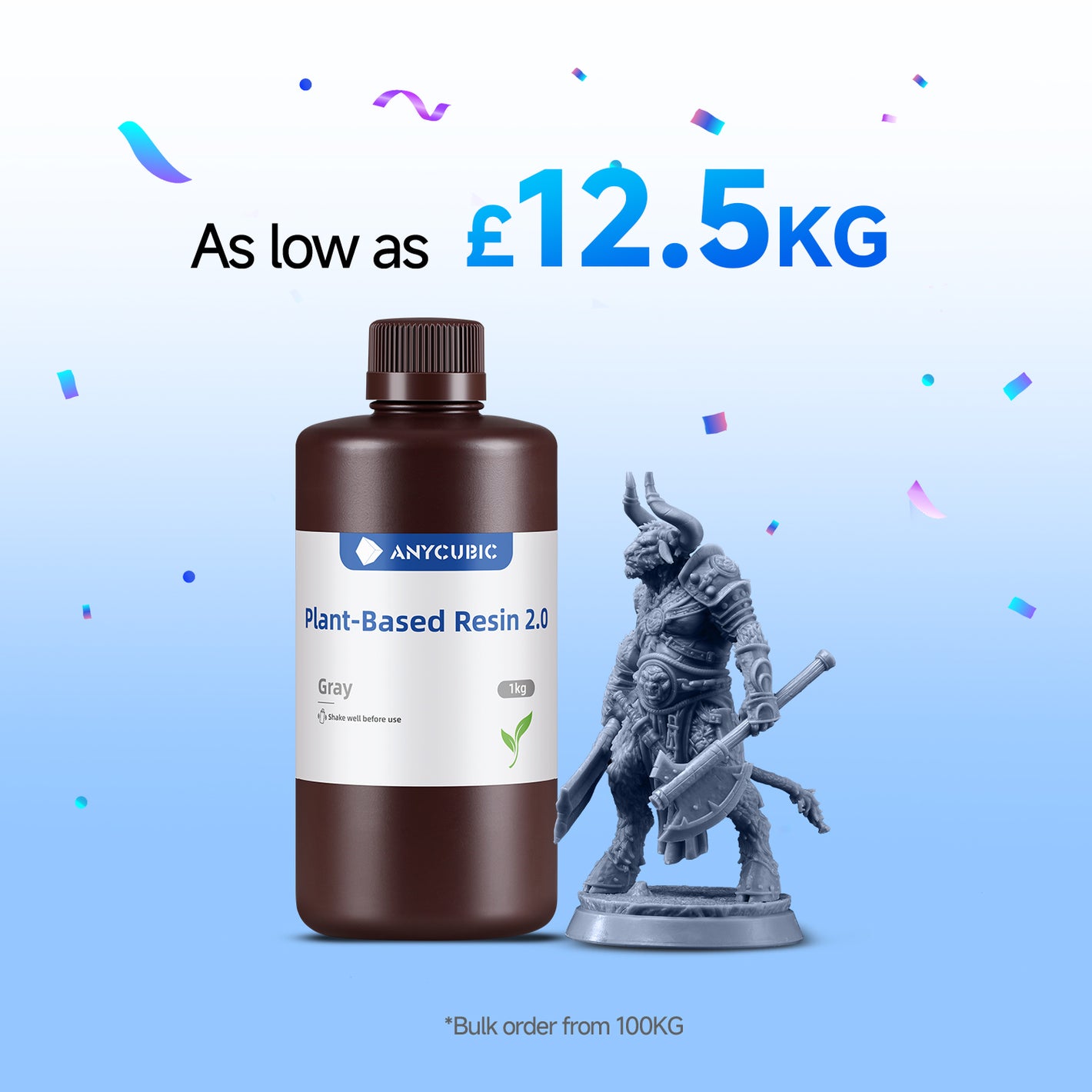 Plant-Based UV Resin 2.0 10-100kg Deals