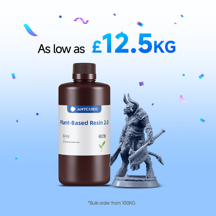 Plant-Based UV Resin 2.0 10-100kg Deals