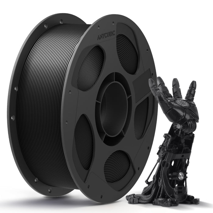ANYCUBIC PLA Filament 1.75mm, 3D Printer Filament, Intelligent Identification, Dimensional Accuracy +/- 0.02mm, 1KG Reusable Spool Black