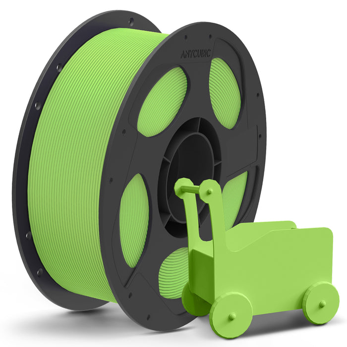 ANYCUBIC PLA Matte 3D Printer Filament 1.75mm, PLA Matte for 3D Printing Material, Print with FDM 3D Printer, Intelligent Identification, Dimensional Accuracy +/- 0.02mm,1KG Reusable Spool,Apple Green