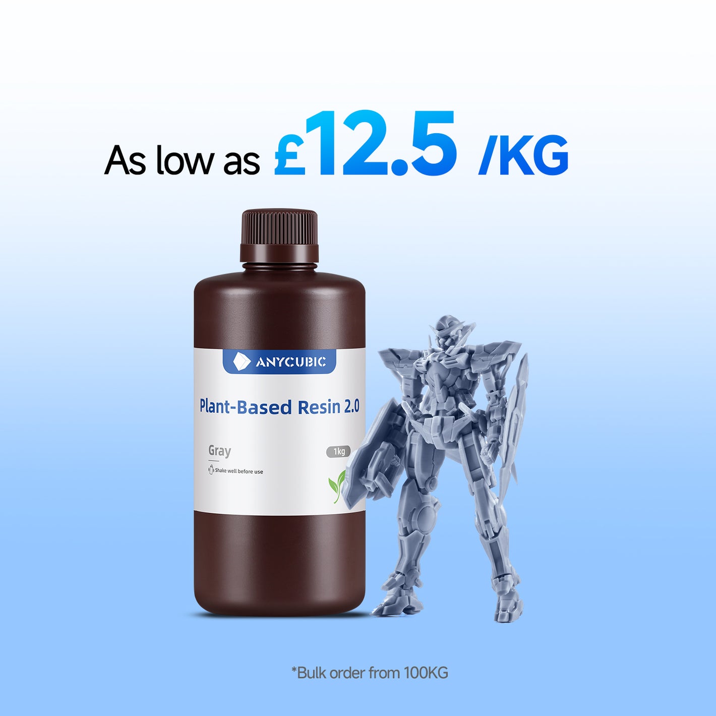 Plant-Based UV Resin 2.0 10-100kg Deals