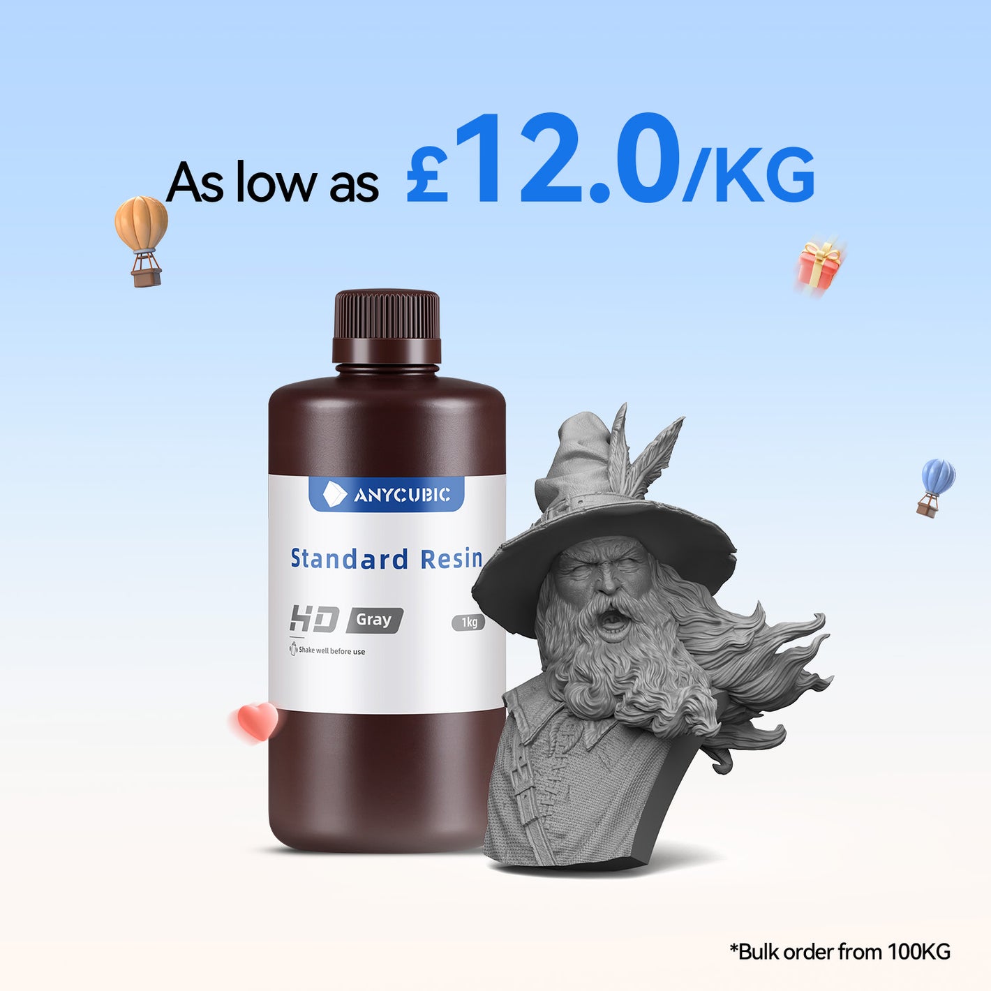 Standard Resin 10-100KG Deals