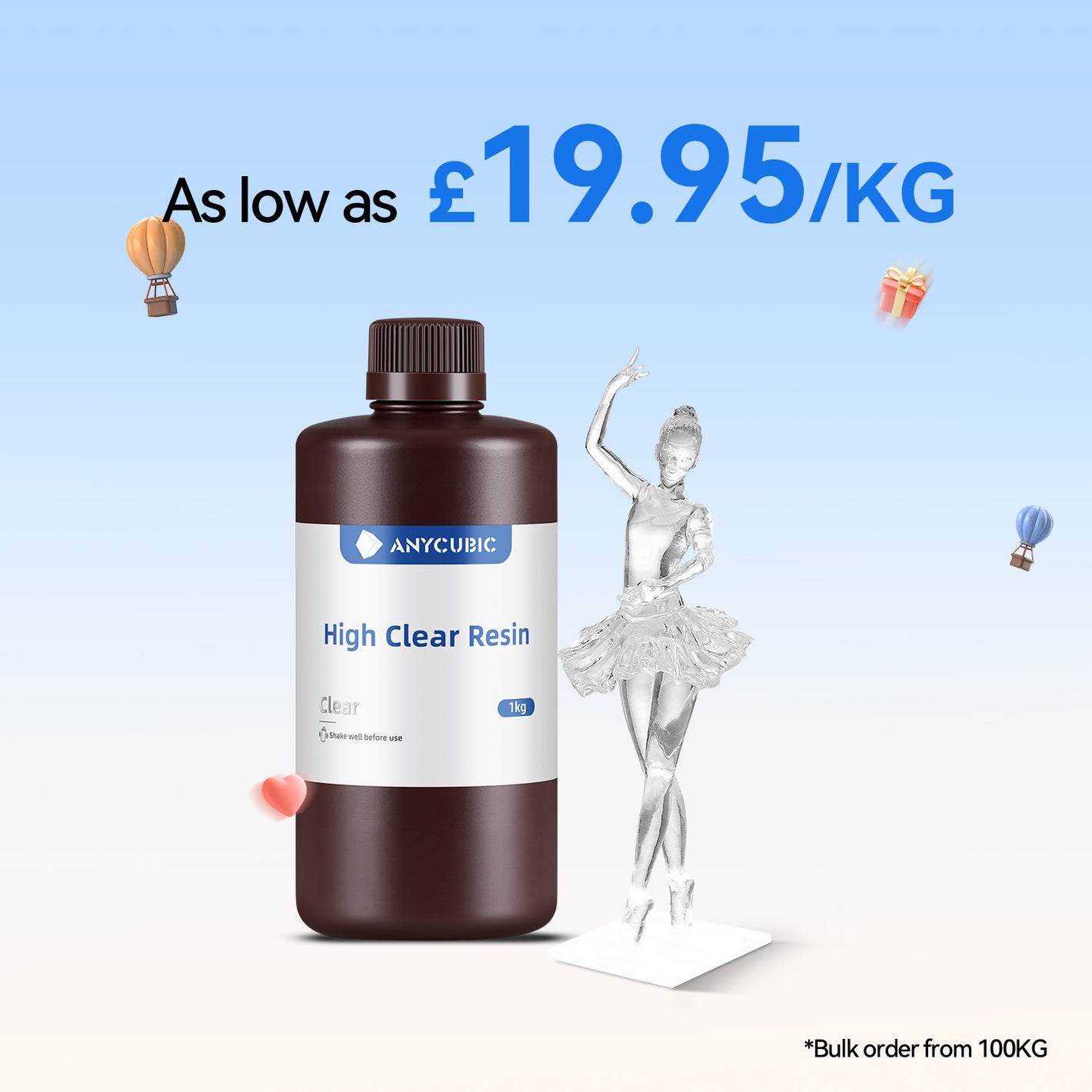 High Clear Resin 10-100kg Deals