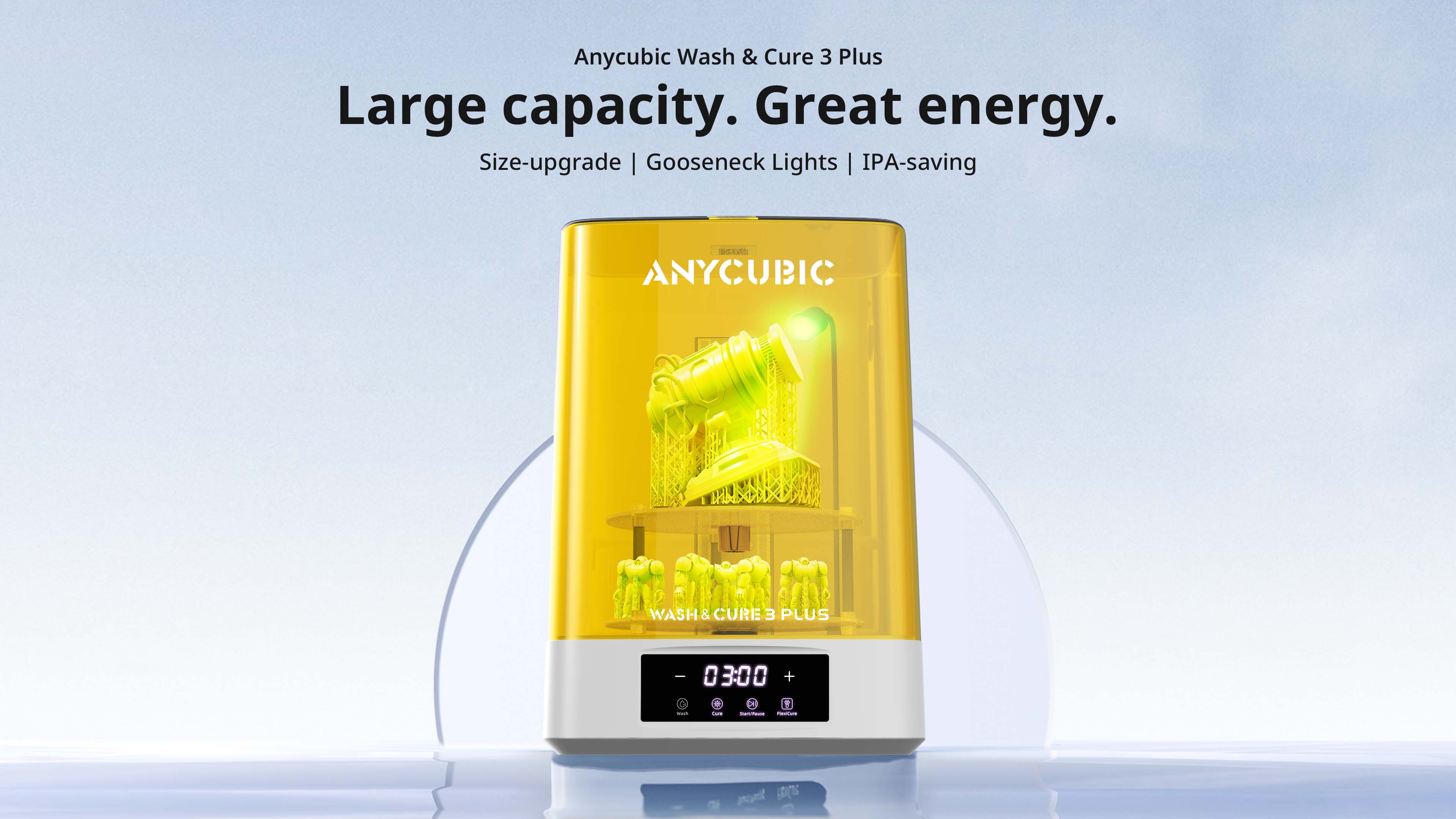 Anycubic Wash & Cure 3 Plus - Advanced Size Upgrade for Enhanced